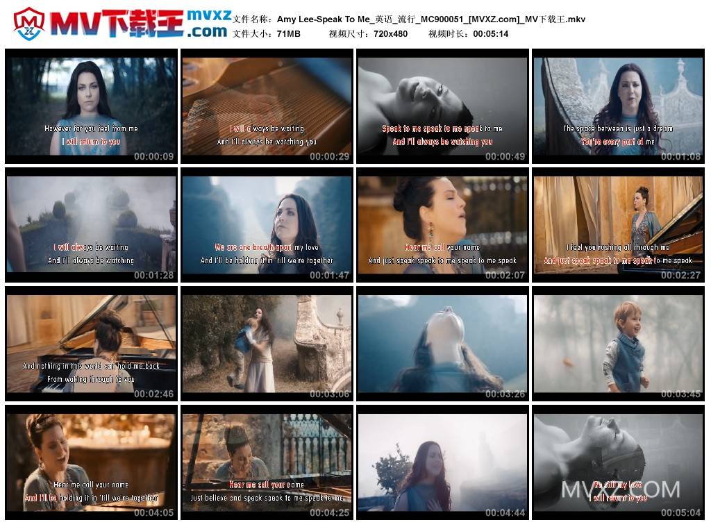 Amy Lee-Speak To Me_英语_流行_MC900051